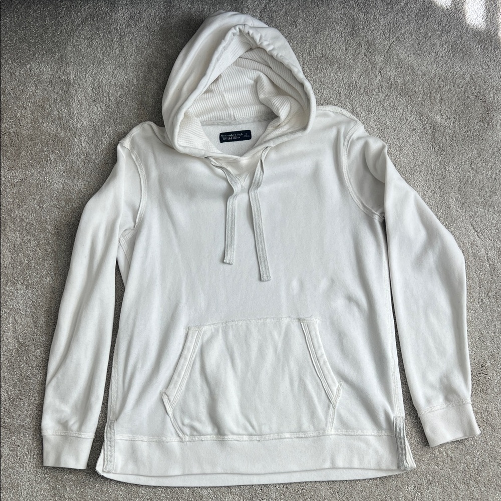 Abercrombie & Fitch Classic White Hoodie